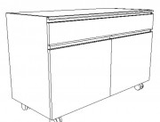 Meuble mixte de laboratoire