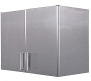 Meuble mural 2 portes inox