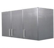 Meuble mural 3 portes inox