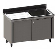 Meuble plonge inox H 900 mm