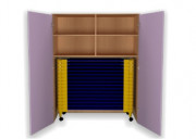 Meuble range-couchettes créche