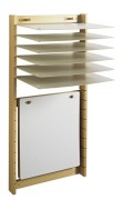 Séchoir à dessins - 16 tablettes - Structure hêtre massif