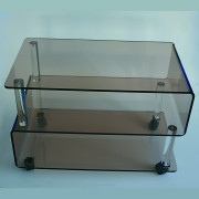 Meuble Télé plexi fumé – L.75 cm x P.45 cm x H.50 cm