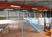 Mezzanine de stockage 1 tonne au m²