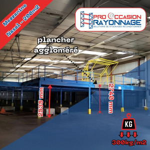 Mezzanine industrielle nasal 200m²