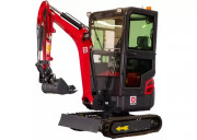 Mini pelle 1,8 t sur chenille extensible - Profondeur de fouille max. : 2050 mm