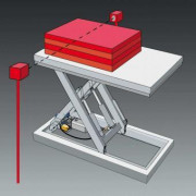 MISE ? NIVEAU PAR CELLULE PHOTO?LECTRIQUE (option pour table élévatrice)