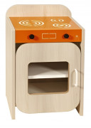 Jeux d'imitation pour crèche –  Cuisinière - L.413 mm x H.633 mm x P.368 mm - Panneaux particules mélaminés