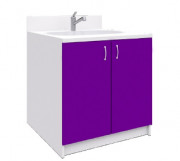 Meuble de change avec baignoire - 870 x 869 x 850 mm