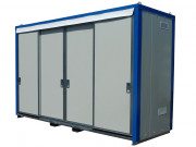 Module de stockage coupe-feu 2h - longueur 4m sur 2 niveaux - rétention 3000L