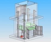 Monte-charge à 4 colonnes - Capacité de 2 à 6 tonnes