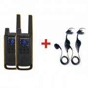 Motorola TLKR T82 Extreme + 2 Kits piétons - Talkie Walkie Etanche