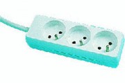 Multiprise bloc de 3 prises- 4m