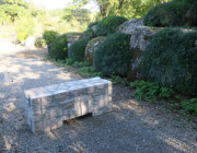 Mur anti-intrusion mobile en pierre naturelle