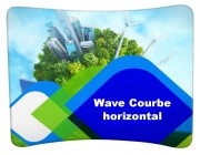 Mur d'image courbe horizontal