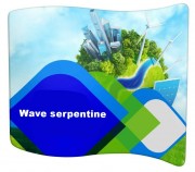 Mur d'image serpentine