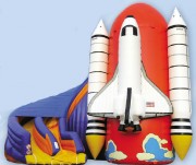 Navette spatiale gonflable avec Toboggan