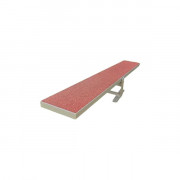 Obstacle balançoire pour chien - Structure en acier galvanisé - Revêtement en tartan antichute - L.201 x P.34 x H. jusqu'à 50 cm