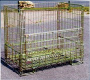 Cage palette pliable et pour bouteilles de vin - Capacité 500 bouteilles