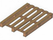 Palette légère en bois 800x1200 mm