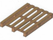 Palette légère en bois 3 semelles