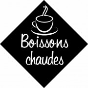 Pancarte à ventouse Boissons chaudes