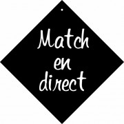 Pancarte à ventouse Match en direct