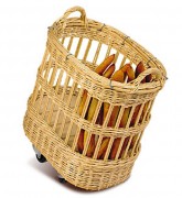 Panier à défourner sur roulettes - Dim. L65 x P50 cm