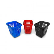 Panier d'achat à roulettes 80 L - Anse télescopique
