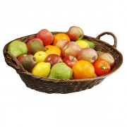 Panier en plastique tressé