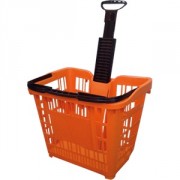 Panier magasin à roulettes 45L