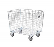 Chariot panier grillagé - Charge 200 kg - Dim. L820 x P620 x H758 mm