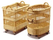 Panier à défourner en osier - Dim. L60 ou 70 x l40 ou 45 x H60 ou 65 cm