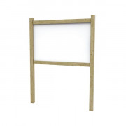 Panneau d'affichage extérieur double face en bois - Surface d'affichage L100 x H100 cm ou L160 x H100 cm