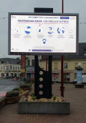 Panneau d'affichage led extérieur pour Mairie