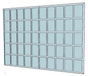 Panneau d'affichage Mural 50 Fiches A6 - L.123 cm x H.87 cm