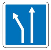 Panneau d'indication d'affectation de voies C24b