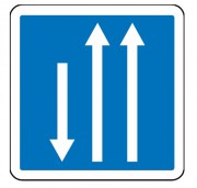 Panneau d'indication d'un créneau de dépassement C29b