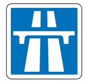 Panneau de signalisation d'une section de route à statut autoroutier C207