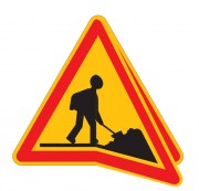 Panneau de signalisation temporaire avec volet AK5