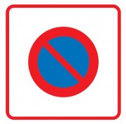 Panneau entrée d'une zone de stationnement interdit B6b1