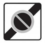 Panneau fin zone stationnement interdit B50a