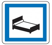 Panneau indication hôtel CE17