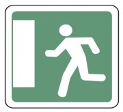 Panneau indication issue de secours gauche CE30b