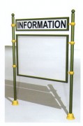 Panneau information à porte battante