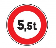 Panneau limitation de tonnage B13