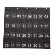 Panneau mural de pochettes anti-ondes pour téléphones portables - 32 téléphones - Fermeture par velcro - Pause numérique collège