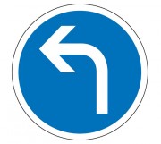 Panneau obligation de tourner à gauche B21c2