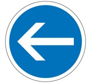Panneau obligation tourner à gauche B21.2