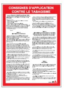 Panneau règlementaire anti-tabagisme